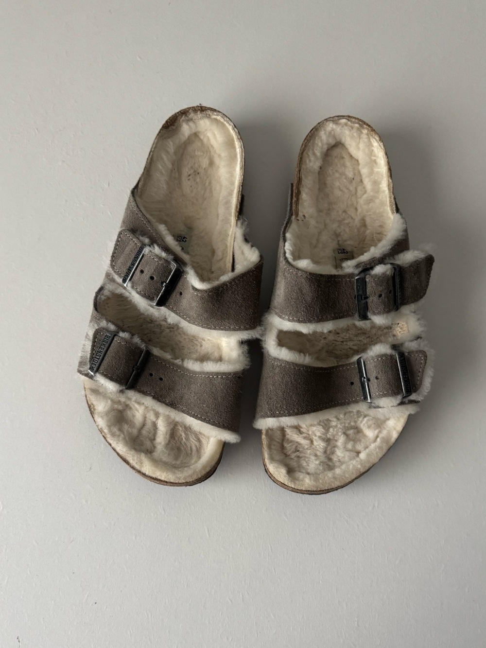 Arizona Birkenstocks Suede Shearling